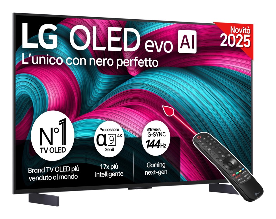 LG OLED evo AI OLED42C54LA 106,7 cm (42") 4K Ultra HD Smart TV Wi-Fi Nero