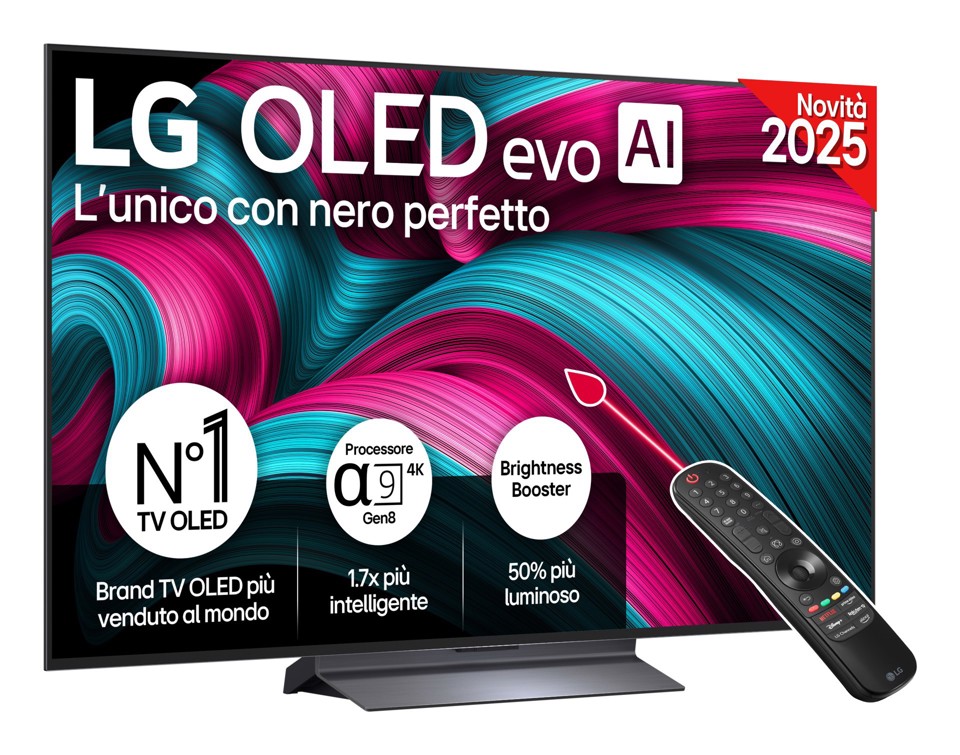 LG OLED evo AI OLED55C56LB 139,7 cm (55") 4K Ultra HD Smart TV Wi-Fi Nero
