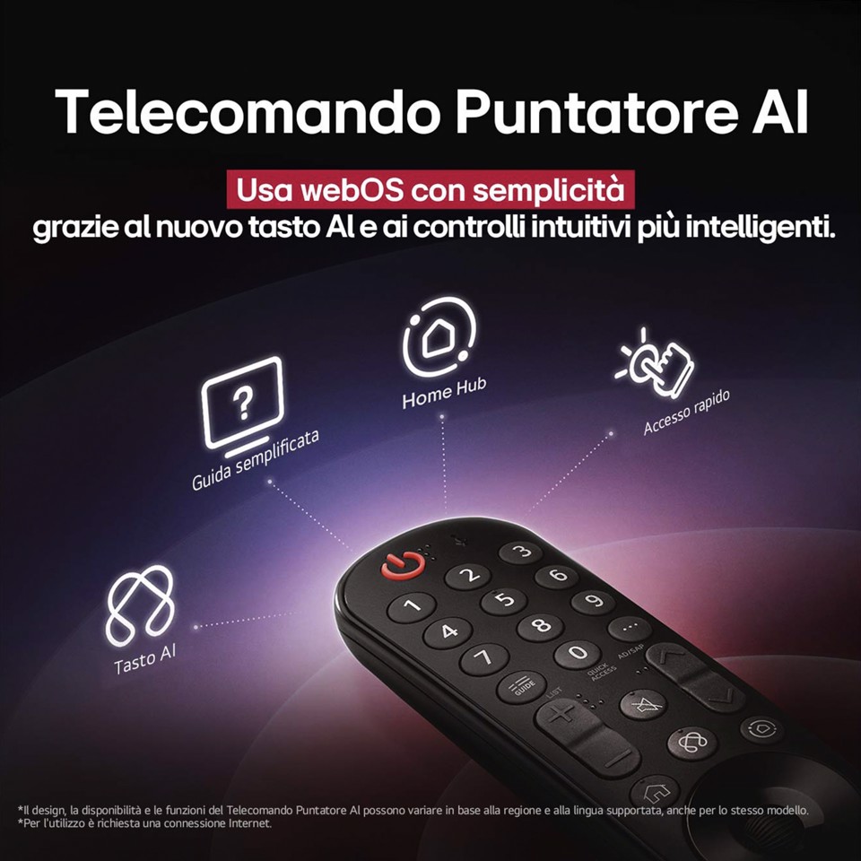 LG OLED evo AI OLED65G56LS TV Serie G5S 65'' 4K, α11 Gen2, Brightness Booster Ultimate, 60W, 4 HDMI 165Hz, Smart TV 2025