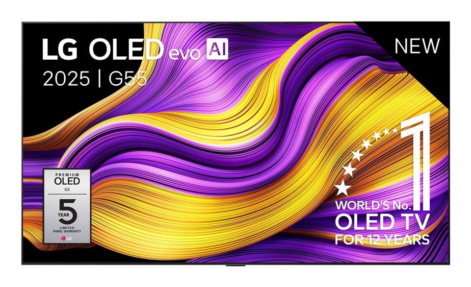 LG OLED evo AI OLED77G55LW 195,6 cm (77") 4K Ultra HD Smart TV Wi-Fi Argento