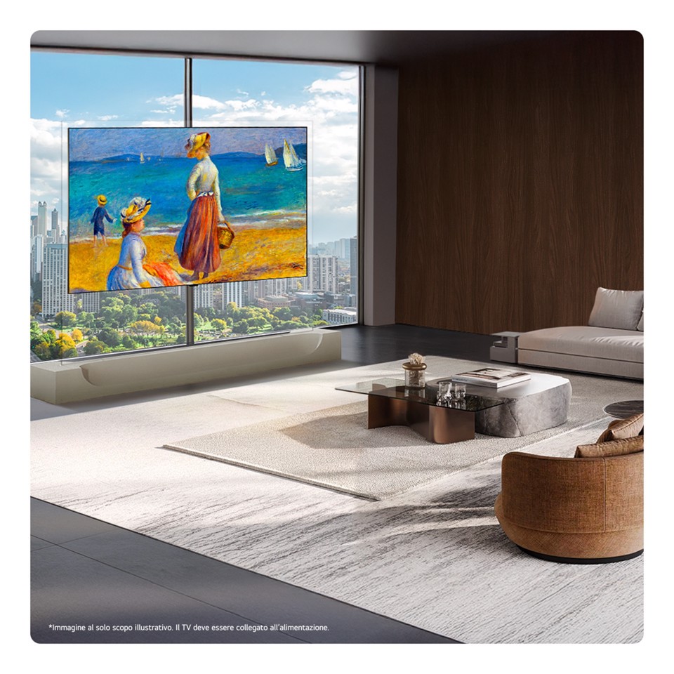 LG OLED evo AI Wallpaper TV 77'' W6 OLED77W69LA, 4K, spessore 9,9mm, True Wireless, Staffe filo muro SMART TV 2026