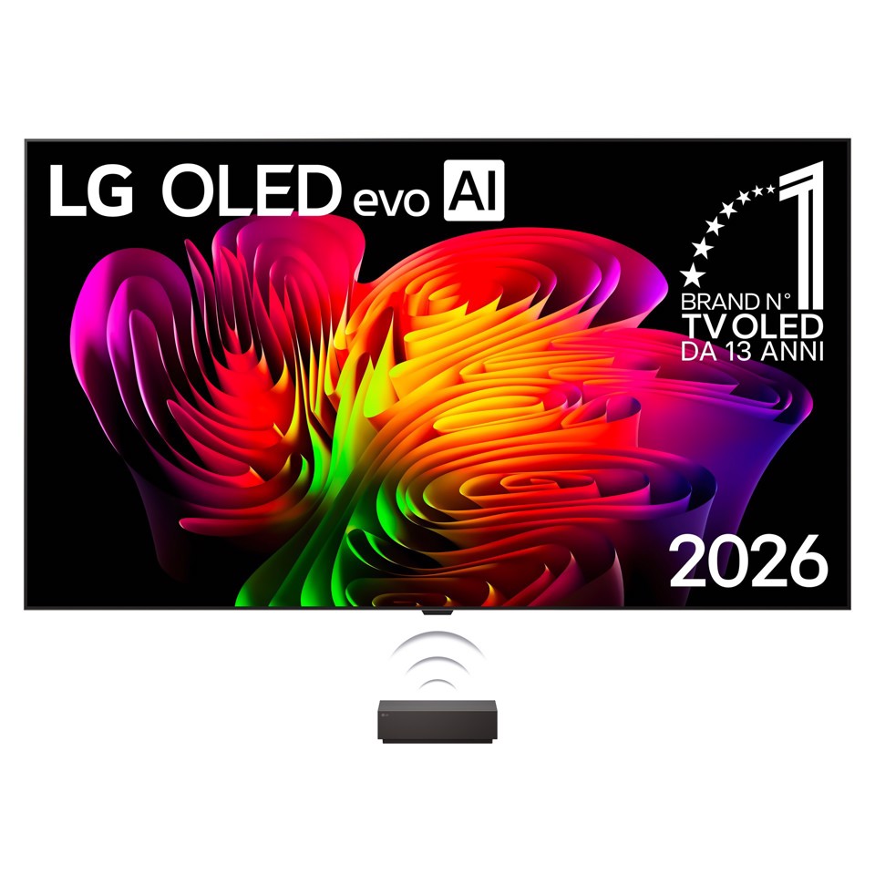 LG OLED evo AI Wallpaper TV 77'' W6 OLED77W69LA, 4K, spessore 9,9mm, True Wireless, Staffe filo muro SMART TV 2026