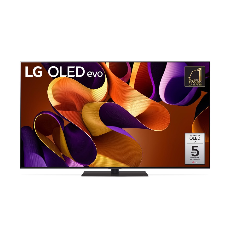 LG OLED evo G4 55'' Serie G4S OLED55G46LS, TV 4K, 4 HDMI, Base inclusa, SMART TV 2024