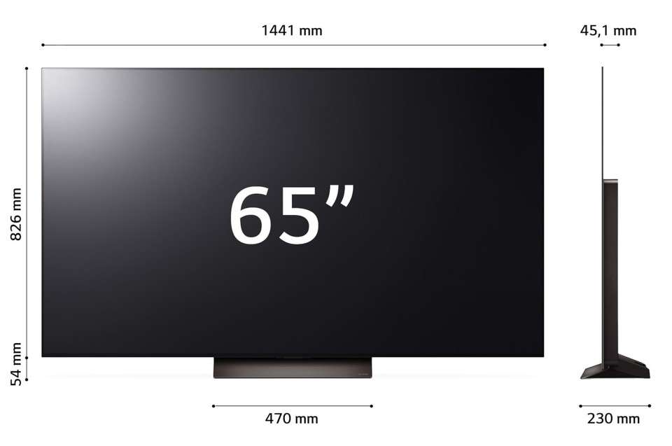 LG OLED65C43LA TV 139,7 cm (55") 4K Ultra HD Smart TV Wi-Fi Nero