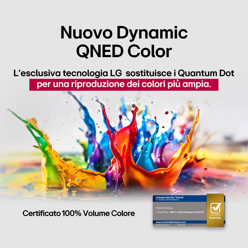LG QNED AI 43QNED70A6A TV Serie QNED70 43'' 4K, α7 Gen8, HDR10, 20W, 3 HDMI con Game Optimizer, Smart TV WebOS 25