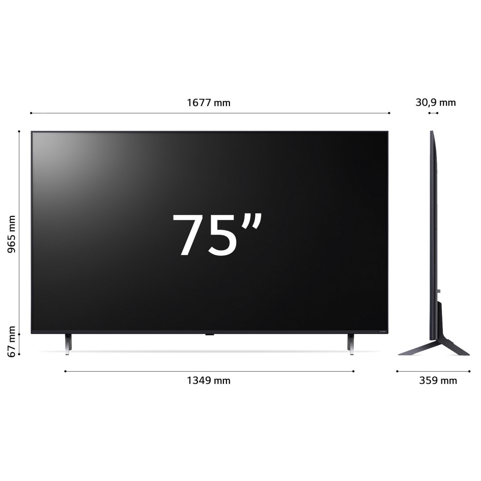LG QNED AI 86'' Serie QNED80 86QNED80T6A, TV 4K, 3 HDMI, SMART TV 2024