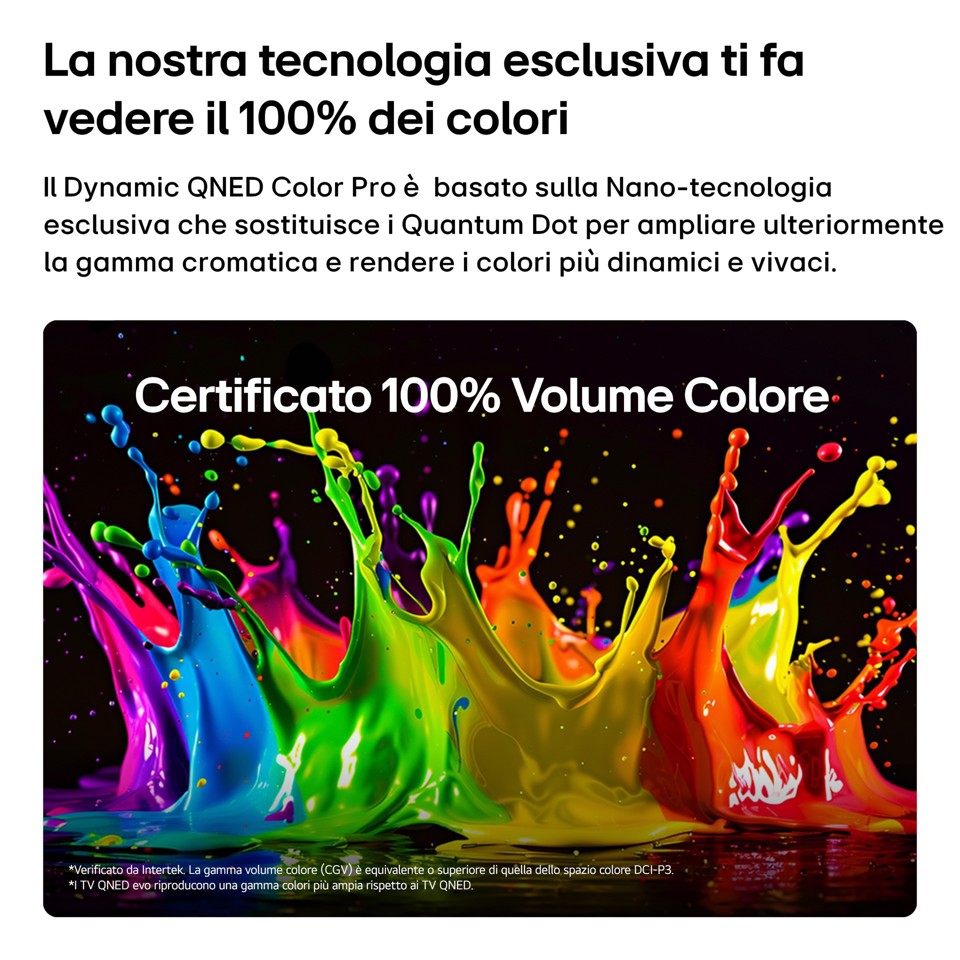 LG QNED evo AI MiniLED 100'' Serie QNED87B 100QNED87B6, 4K, Dolby Vision, Processore α8 Gen3, VRR 144Hz, SMART TV 2026