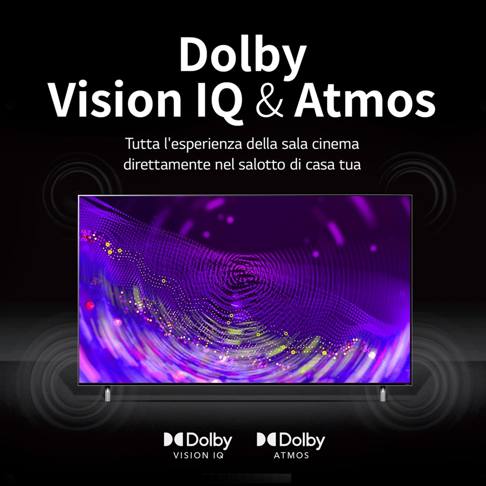 LG QNED MiniLED 4K 55" Serie QNED87 55QNED876QB Smart TV NOVITÀ 2022