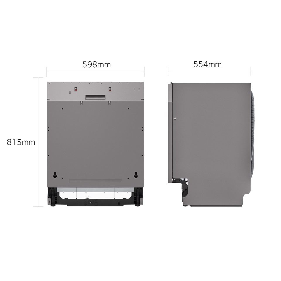 LG QuadWash DB365TXS Lavastoviglie a scomparsa totale Classe B 14 coperti Vapore Wi-Fi