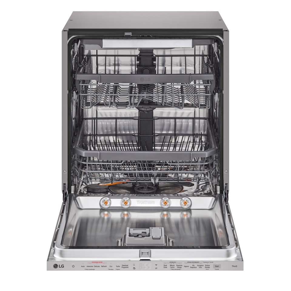 LG QuadWash DB365TXS Lavastoviglie a scomparsa totale Classe B 14 coperti Vapore Wi-Fi