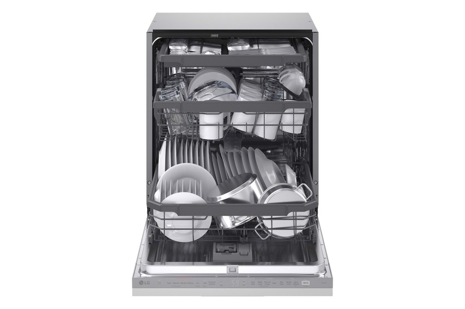 LG QuadWash DB375TXS Lavastoviglie a scomparsa totale Classe A 14 coperti Vapore Wi-Fi