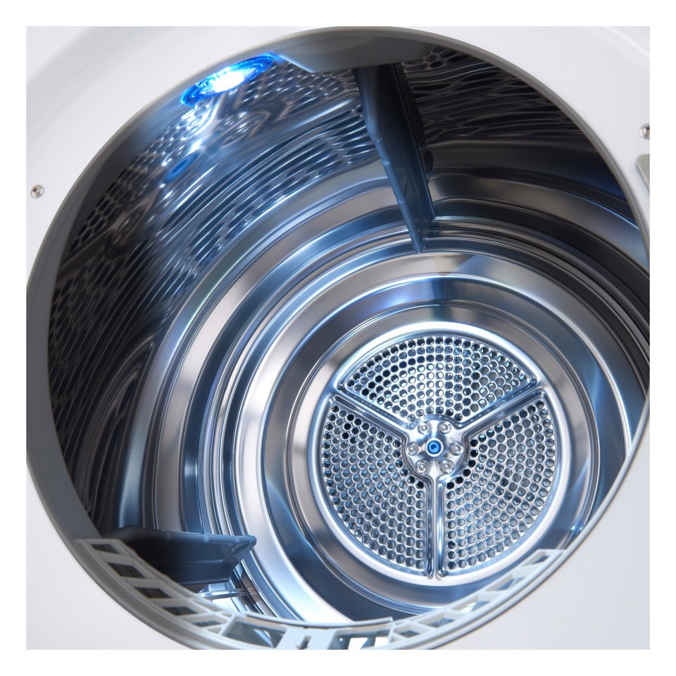 LG RC90V9AV2W Asciugatrice 9 kg Pompa di Calore Libera installazione Carica frontale C