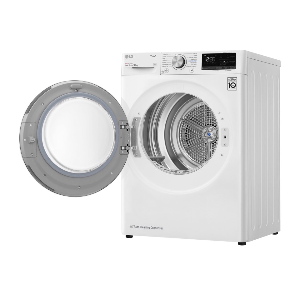 LG RH80V9AVHN Asciugatrice 8 kg Libera installazione Carica frontale C