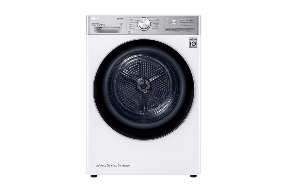 LG RH90V9AV2QR asciugatrice Libera installazione Caricamento frontale 9 kg Bianco