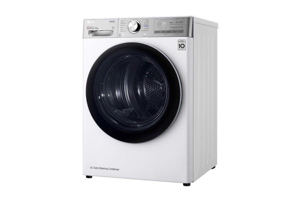 LG RH90V9AV2QR asciugatrice Libera installazione Caricamento frontale 9 kg Bianco