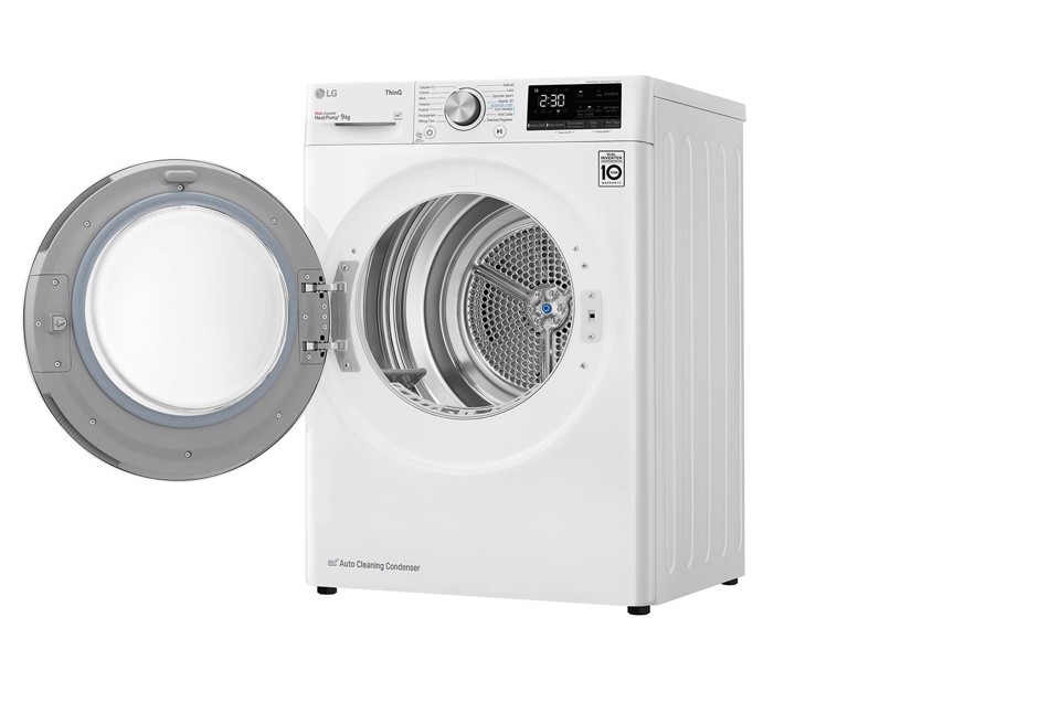 LG RH90V9AVHN asciugatrice Libera installazione Caricamento frontale 9 kg Bianco