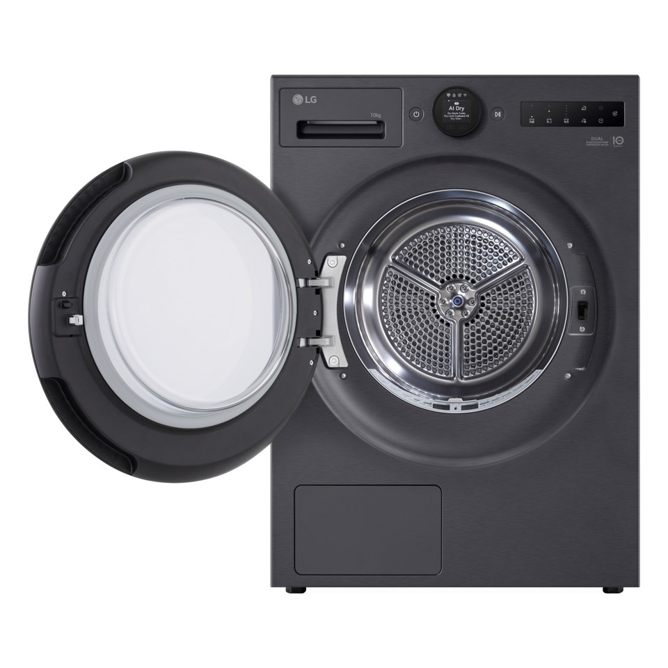 LG RHX7010TBB Asciugatrice Intelligente AI Dry 10 kg Classe C Nero