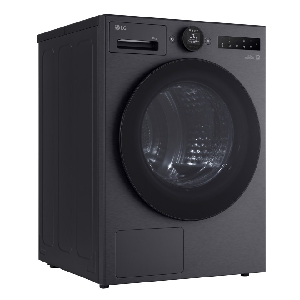 LG RHX7010TBB Asciugatrice Intelligente AI Dry 10 kg Classe C Nero