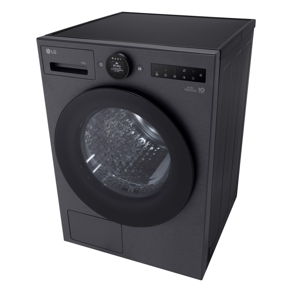 LG RHX7010TBB Asciugatrice Intelligente AI Dry 10 kg Classe C Nero