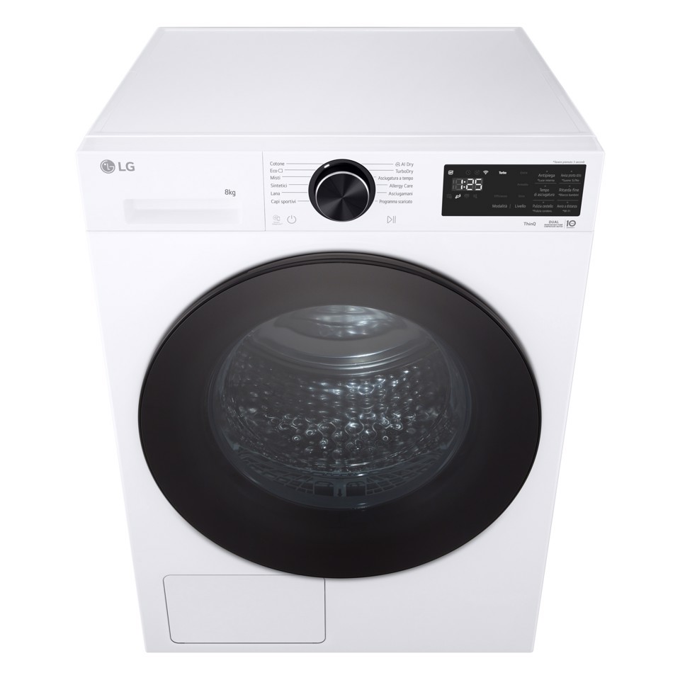 LG RNX5008TLB Asciugatrice Intelligente AI Dry 8 kg Classe B Bianco