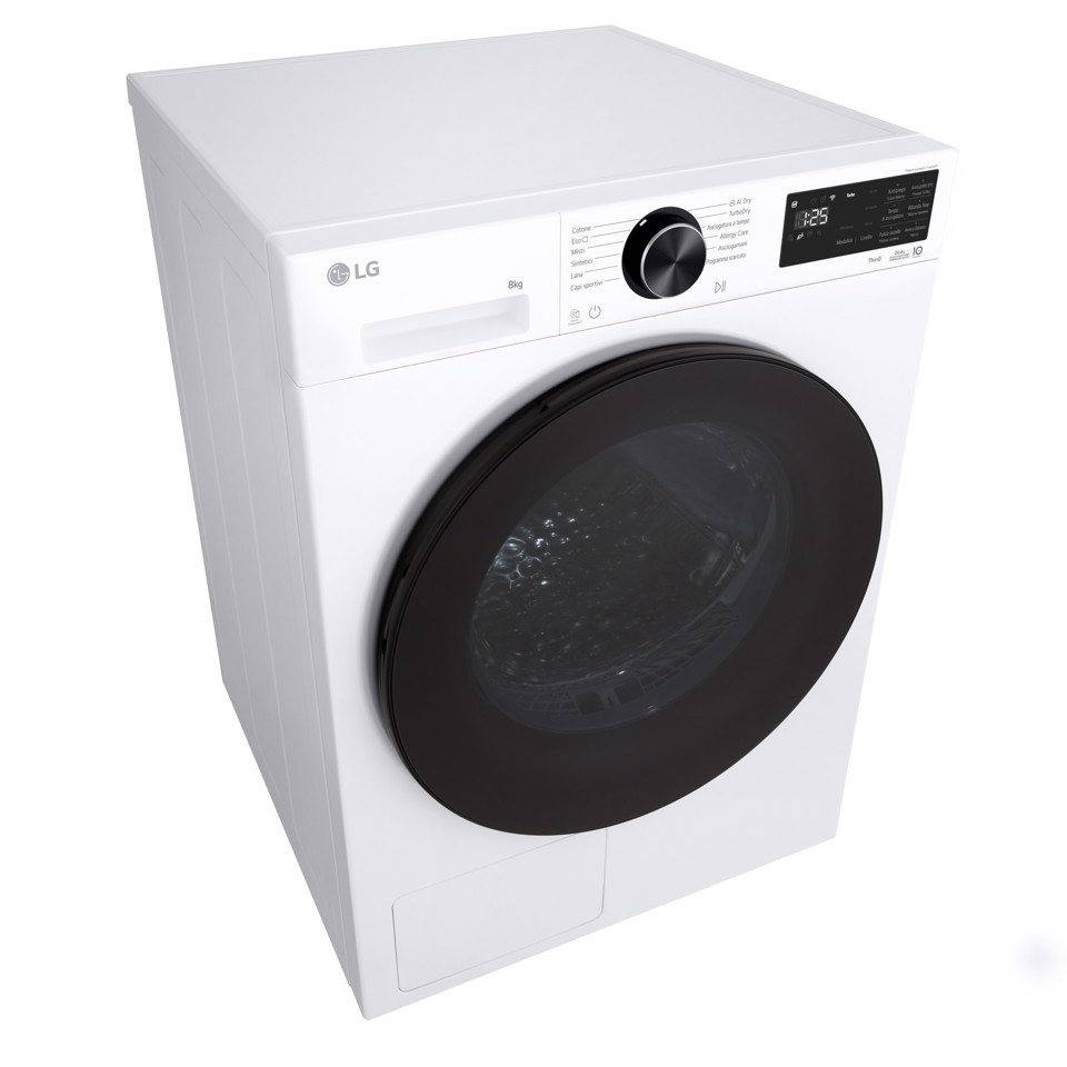 LG RNX5008TLB Asciugatrice Intelligente AI Dry 8 kg Classe B Bianco