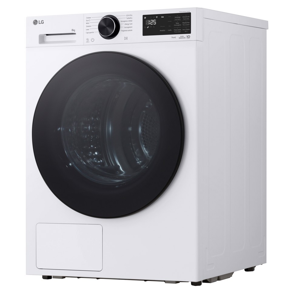 LG RNX5008TLB Asciugatrice Intelligente AI Dry 8 kg Classe B Bianco