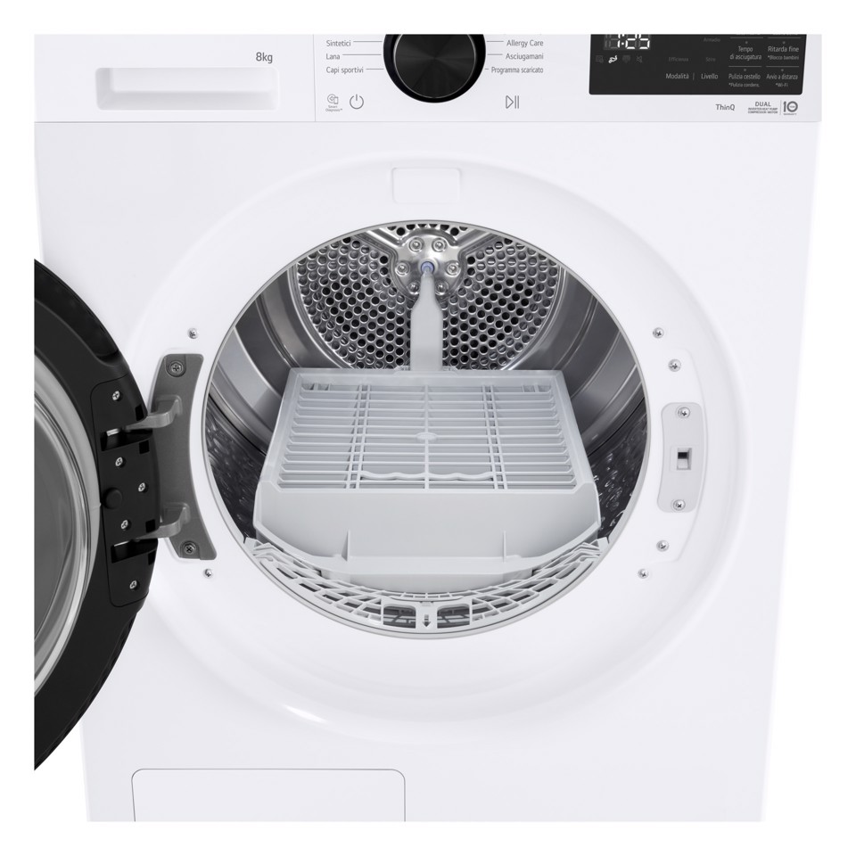 LG RNX5008TLB Asciugatrice Intelligente AI Dry 8 kg Classe B Bianco