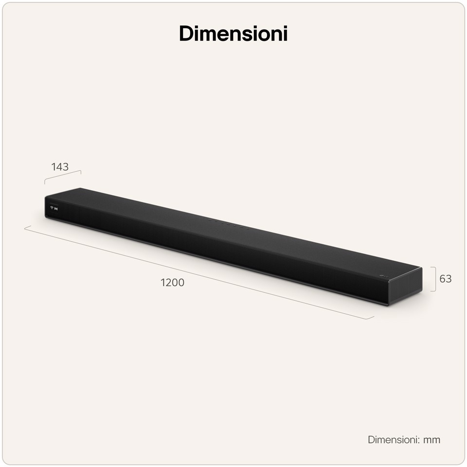 LG Sound Suite H7, Soundbar all-in-one con audio spaziale 9.1.6 & Dolby Atmos FlexConnect, Black