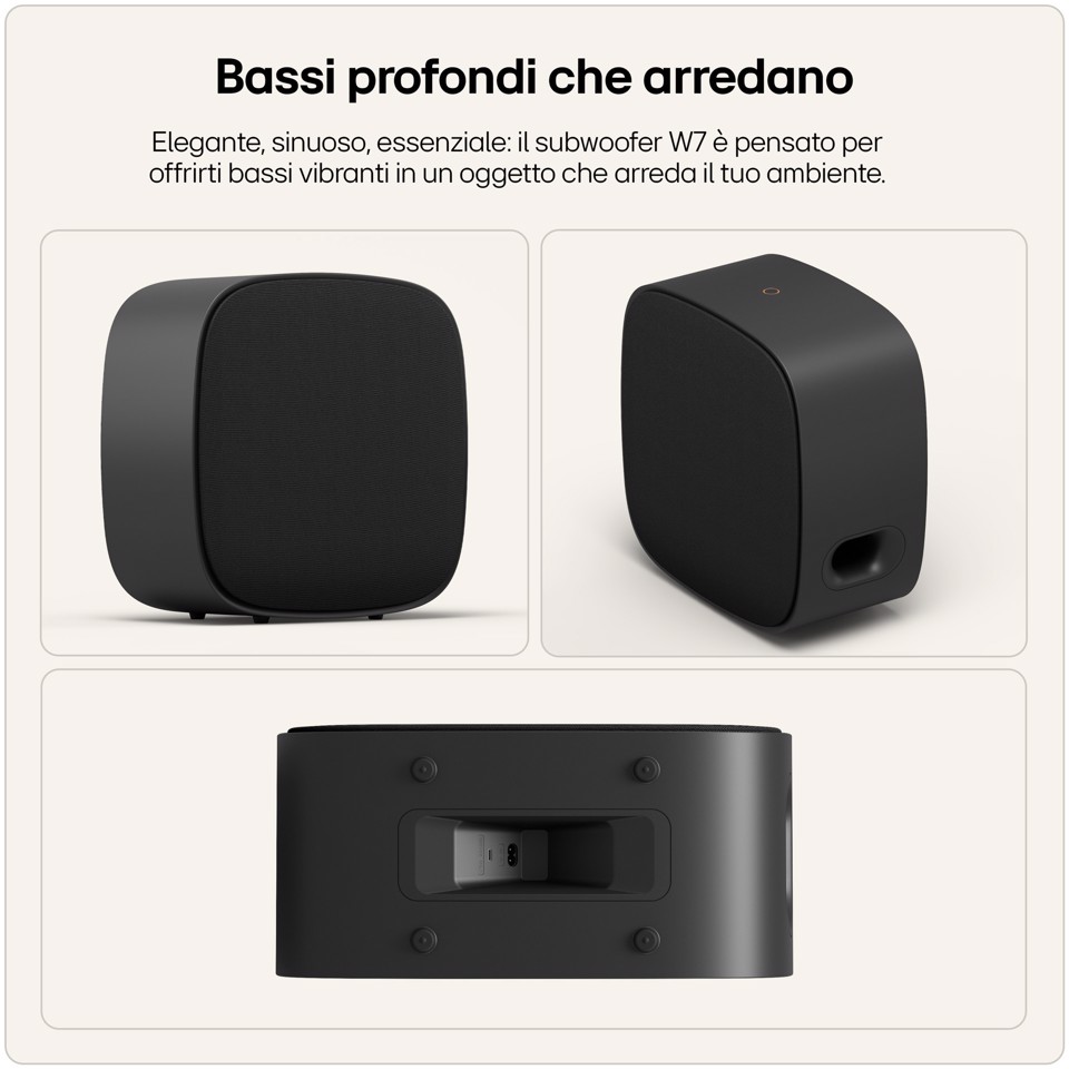 LG Sound Suite W7, Subwoofer Wireless per bassi profondi e immersivi