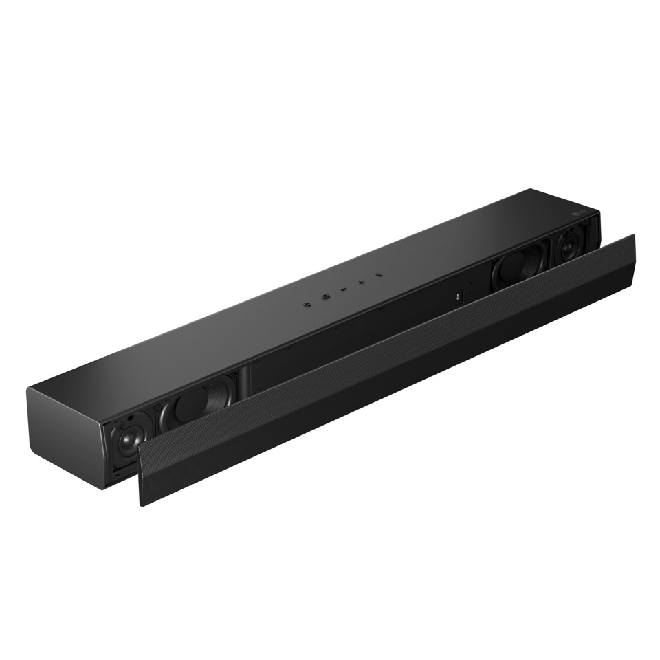 LG Soundbar S30A, 140W su 2.1 canali, Dolby Digital, DTS, Subwoofer wireless, AI Sound Pro, HDMI ARC, Bluetooth, USB