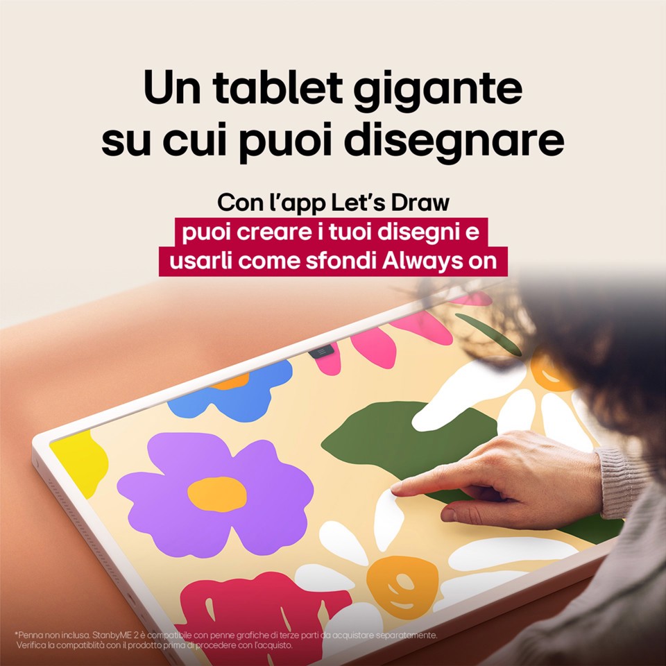 LG StanbyME 2 27LX6TDGA schermo super portatile 27'' touchscreen, webOS, HDMI, USB-C 2025