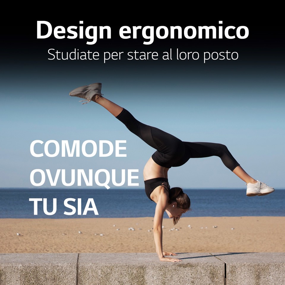 LG TONE Free FP5 - Cuffie True Wireless Bluetooth con ANC (Nero)