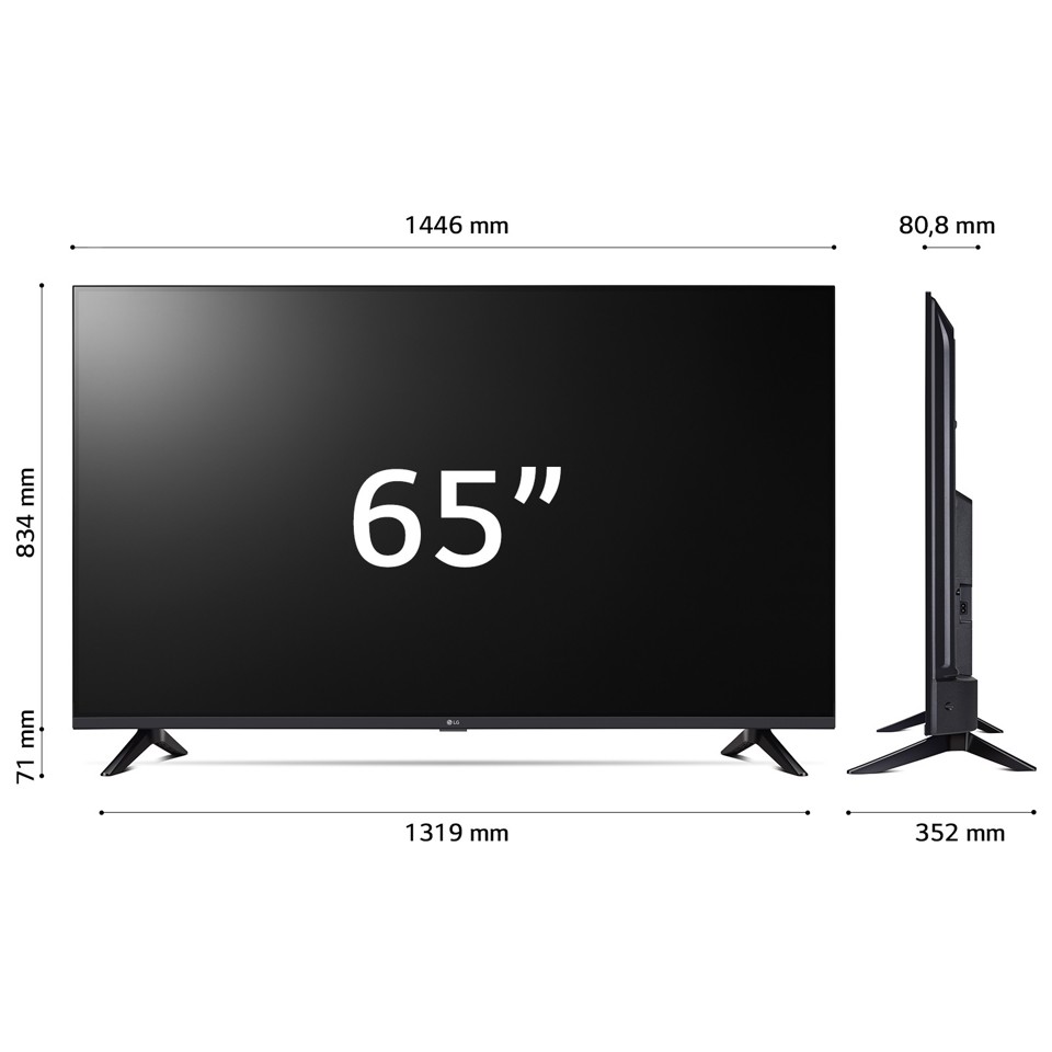 LG UHD 65'' Serie UT73 65UT73006LA, TV 4K, 3 HDMI, SMART TV 2024
