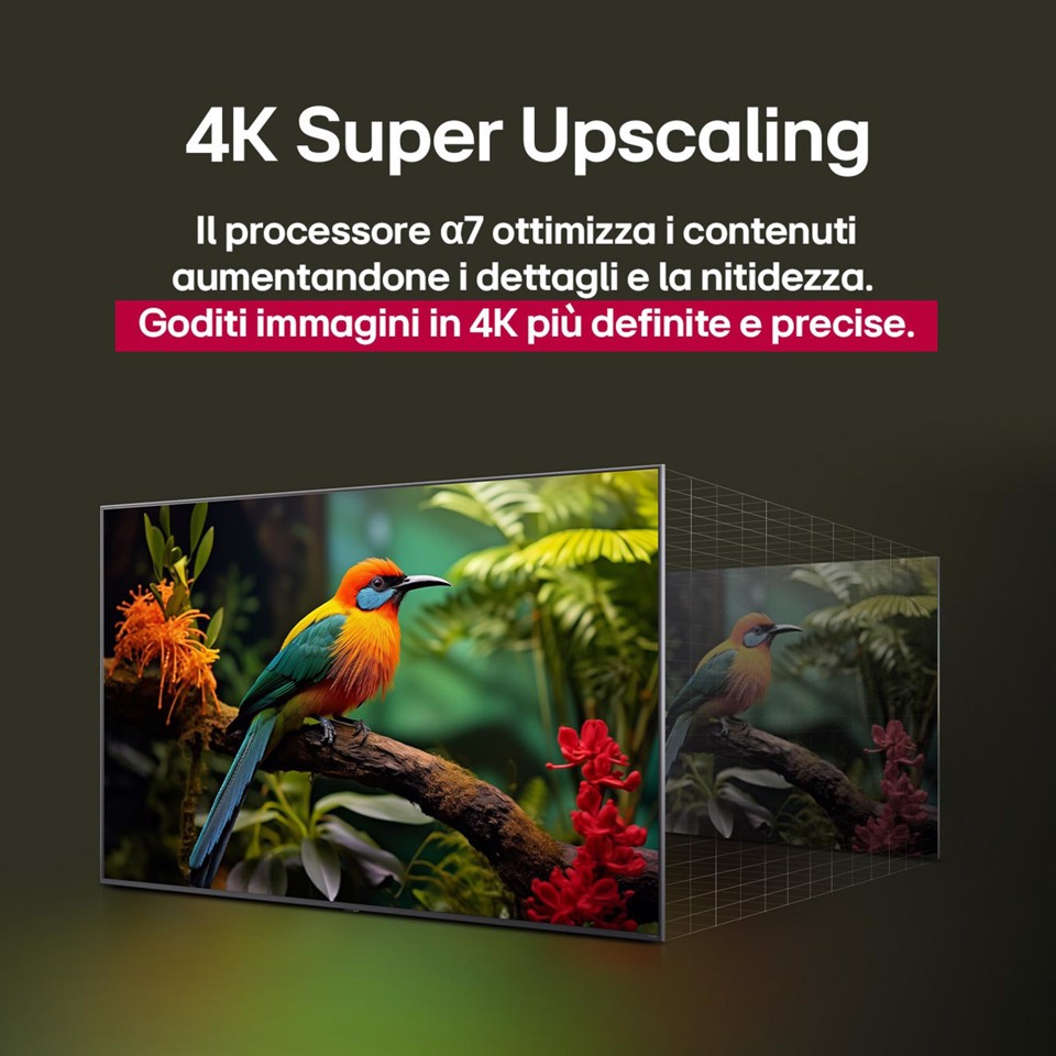 LG UHD AI 55UA74006LB TV webOS Serie UA74 55'' 4K, α7 Gen8, HDR10, 20W, 3 HDMI con Game Optimizer, Smart TV WebOS 2025