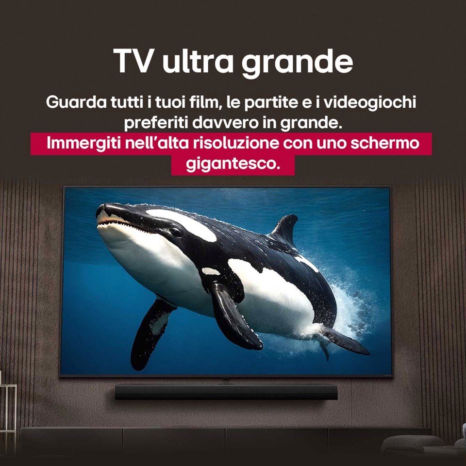 LG UHD AI 65UA75006LA TV Serie UA75 65'' 4K, α7 Gen8, HDR10, 20W, 3 HDMI con Game Optimizer, Smart TV WebOS 25