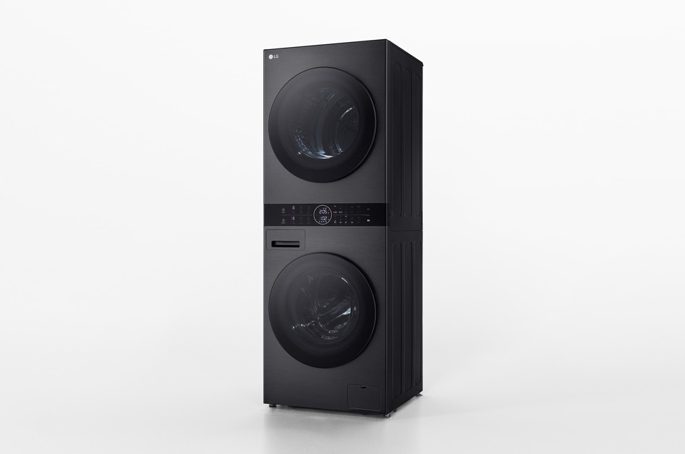 LG WashTower WT1210BBF Colonna Bucato Lavatrice + Asciugatrice 12/10kg AI DD, Classe A-10%/A+++, Pannello unificato