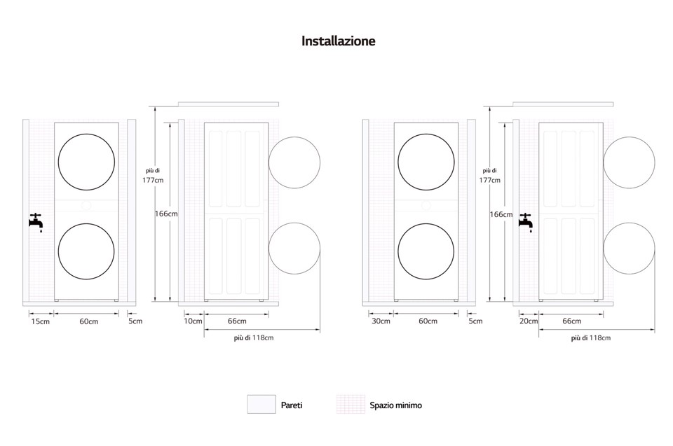 LG WashTower WT1210BBF Colonna Bucato Lavatrice + Asciugatrice 12/10kg AI DD, Classe A-10%/A+++, Pannello unificato