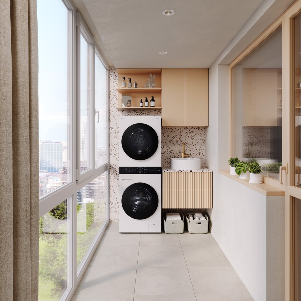 LG WashTower WT1210WWF Colonna Bucato 12/10kg AI DD, Classe A, Pannello unificato