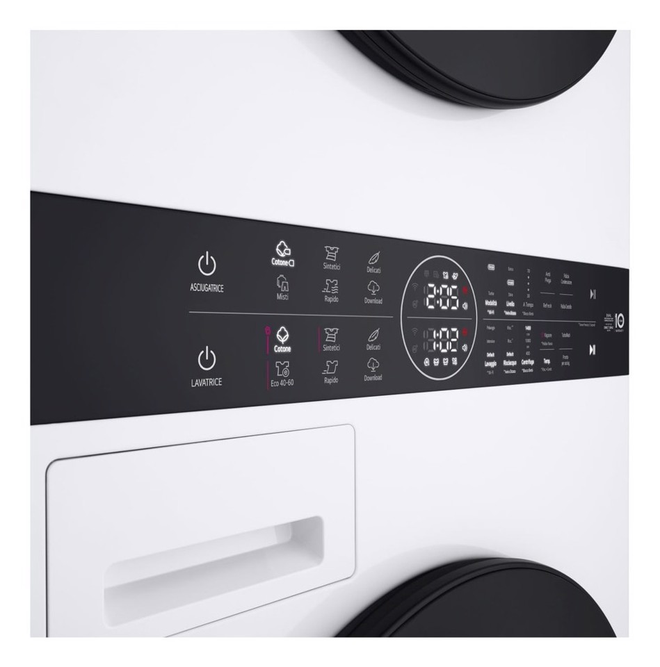 LG WT1210WWF lavasciuga Libera installazione Caricamento frontale Bianco A