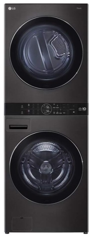 LG WT1716BBF lavasciuga Libera installazione Caricamento frontale Nero