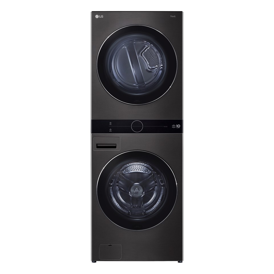LG WT1716BBF lavasciuga Libera installazione Caricamento frontale Nero