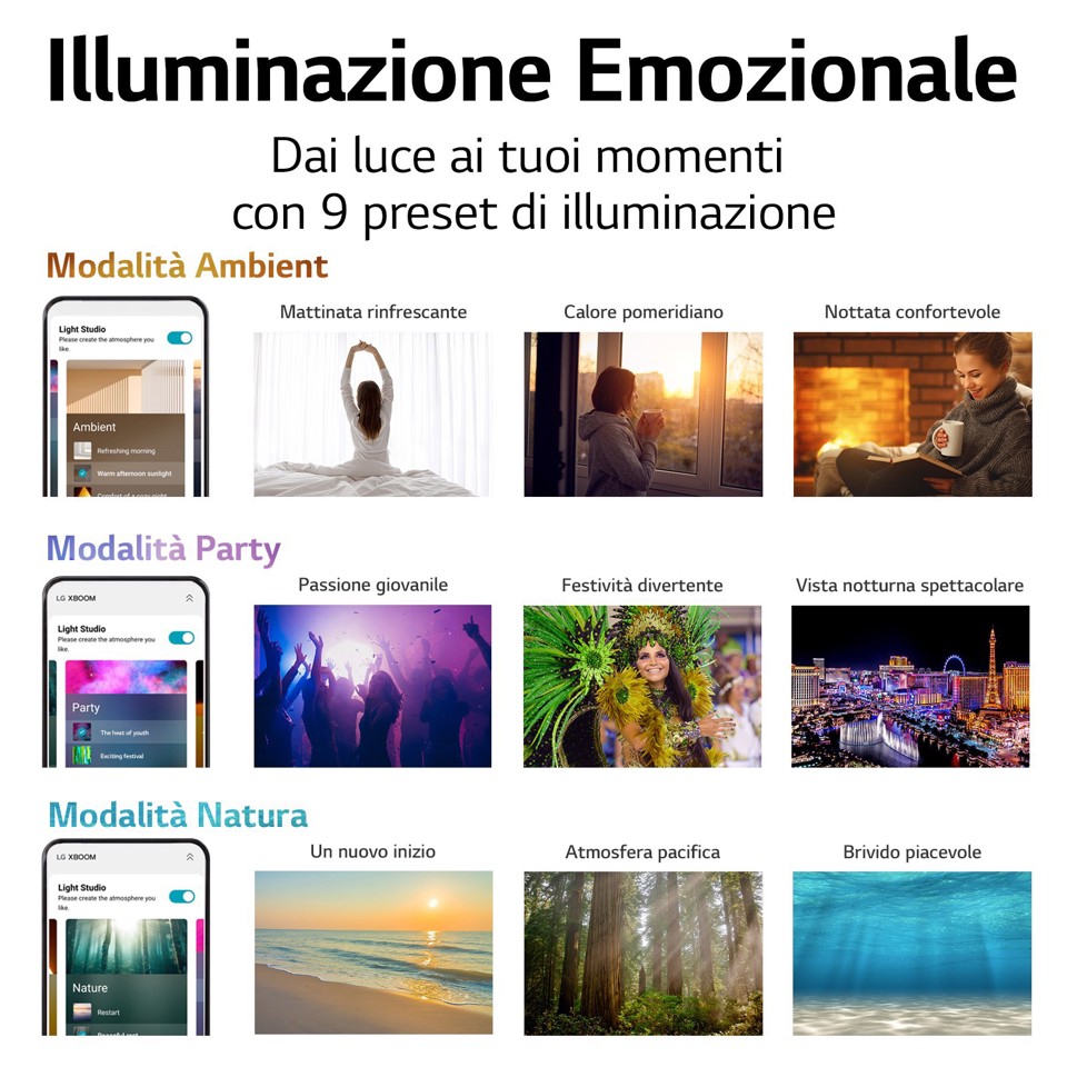 LG XBOOM 360 (RP4) speaker con Audio 360° Borgogna - Beige