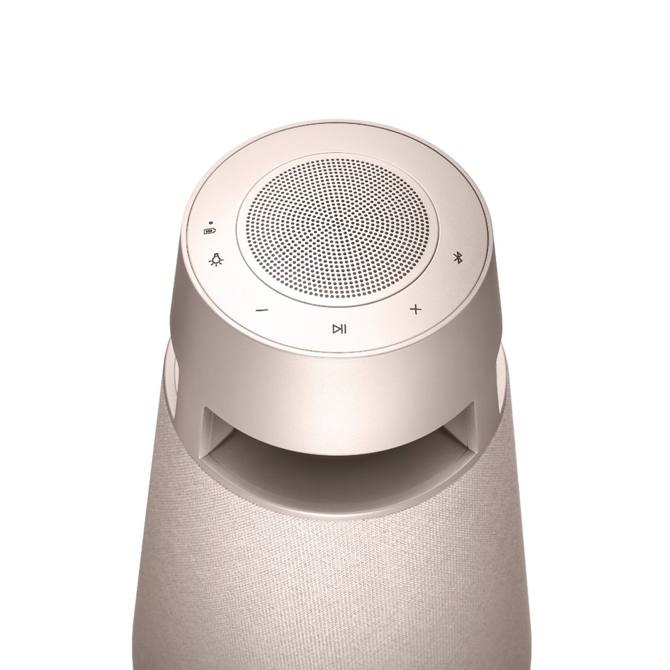 LG XBOOM 360 XO3, Speaker omnidirezionale 50W, Illuminazione, IP54, Bluetooth 5.1, Beige