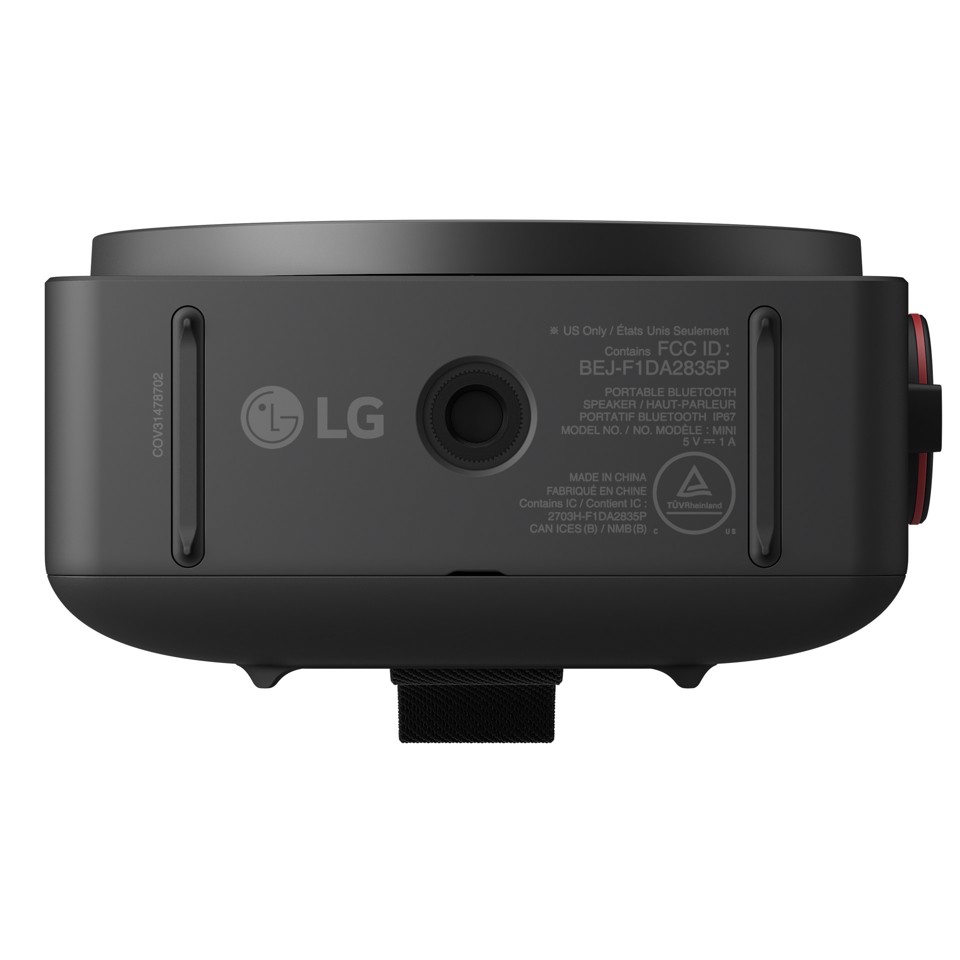 LG xboom Mini by will.i.am, Speaker Bluetooth portatile 5W, Compatto e versatile, 10 ore di autonomia, IP67, Black