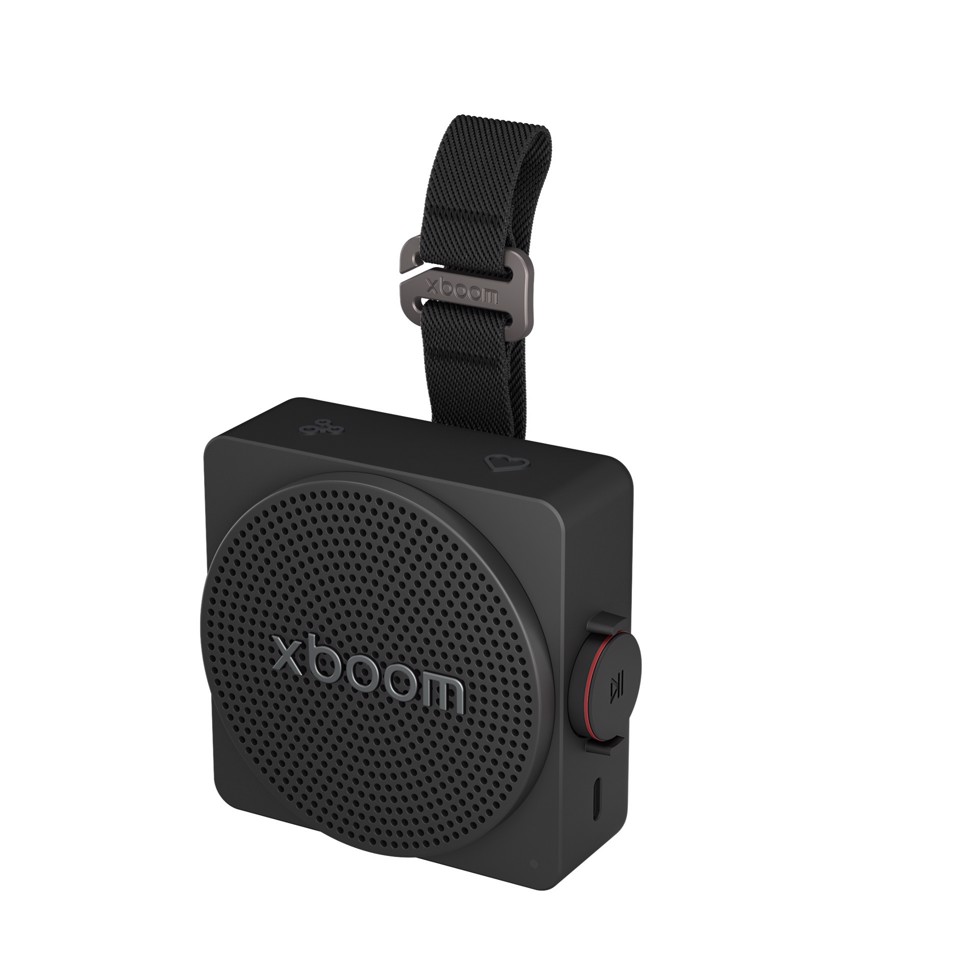 LG xboom Mini by will.i.am, Speaker Bluetooth portatile 5W, Compatto e versatile, 10 ore di autonomia, IP67, Black
