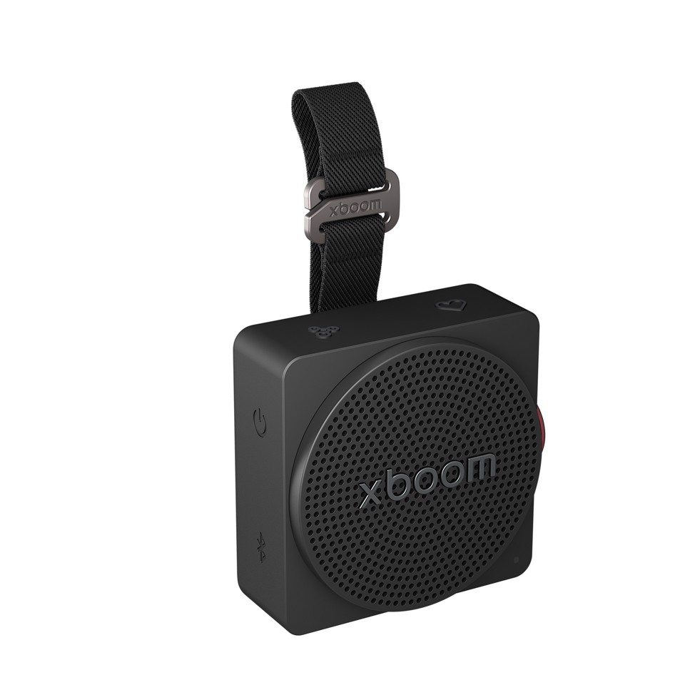 LG xboom Mini by will.i.am, Speaker Bluetooth portatile 5W, Compatto e versatile, 10 ore di autonomia, IP67, Black