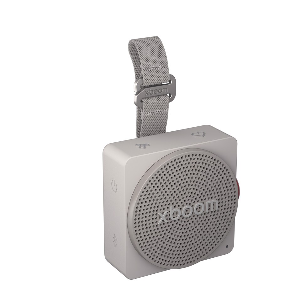 LG xboom Mini by will.i.am, Speaker Bluetooth portatile 5W, Compatto e versatile, 10 ore di autonomia, IP67, Grey