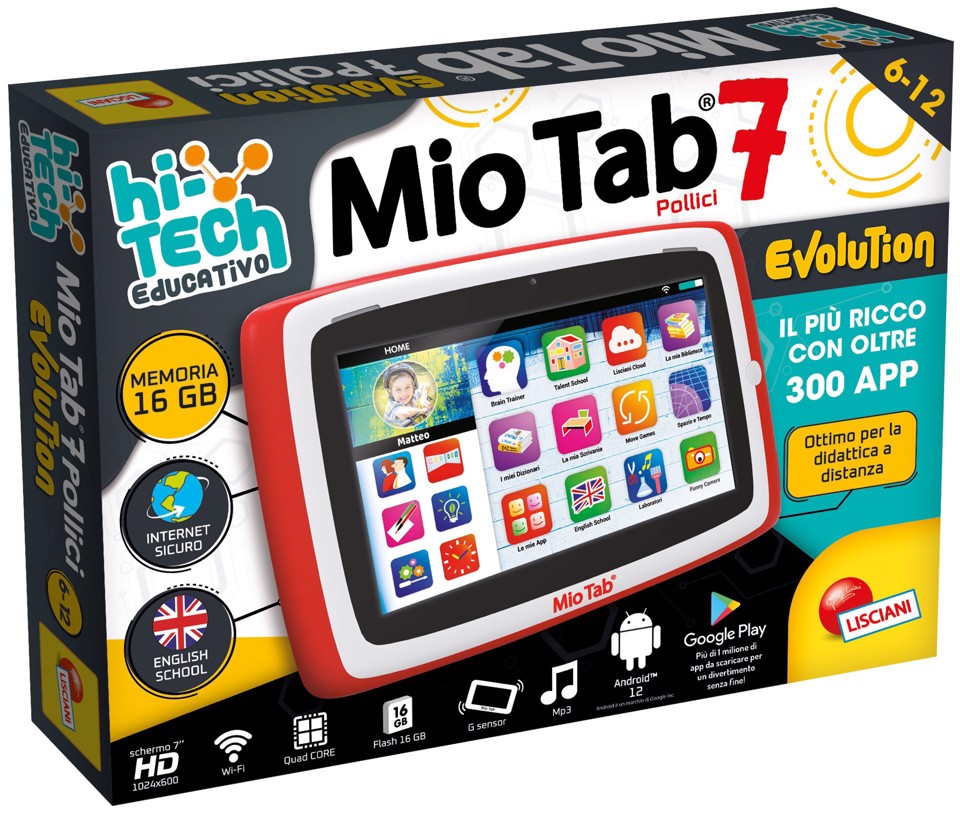 Lisciani 97005 tablet da bambino 16 GB Wi-Fi Multicolore