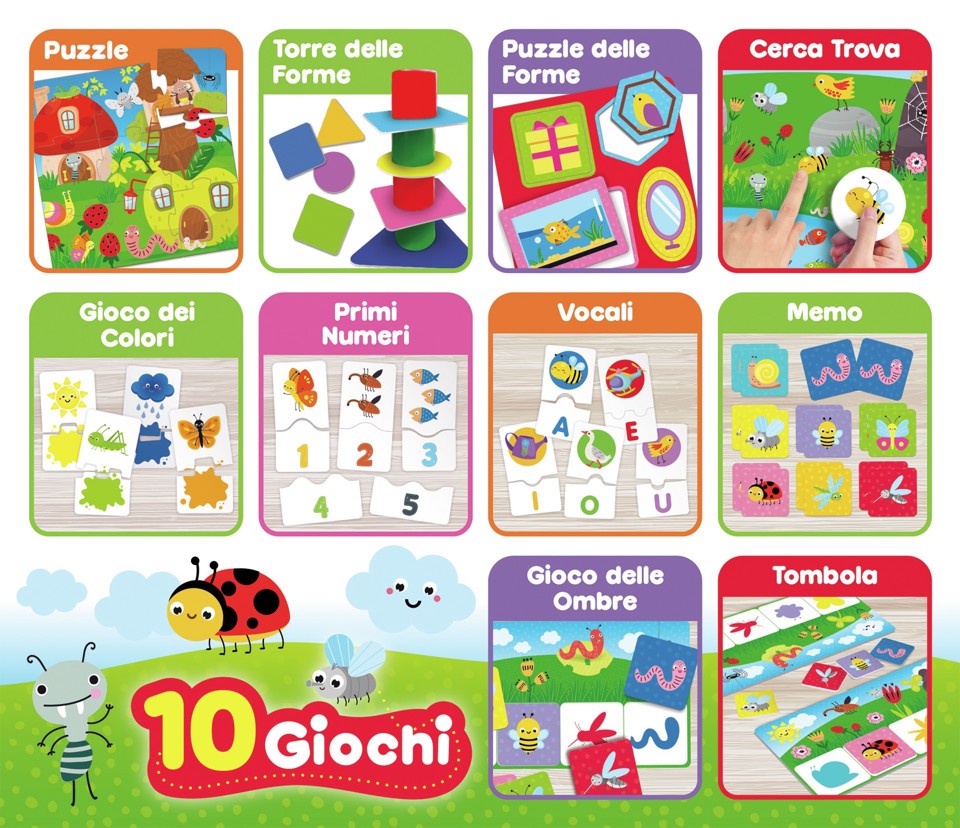 Lisciani Carotina Raccolta Giochi Educativi Baby