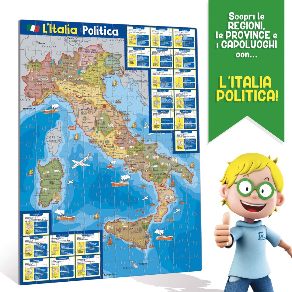 Lisciani I’m A Genius Geopuzzle La Mia Bella Italia